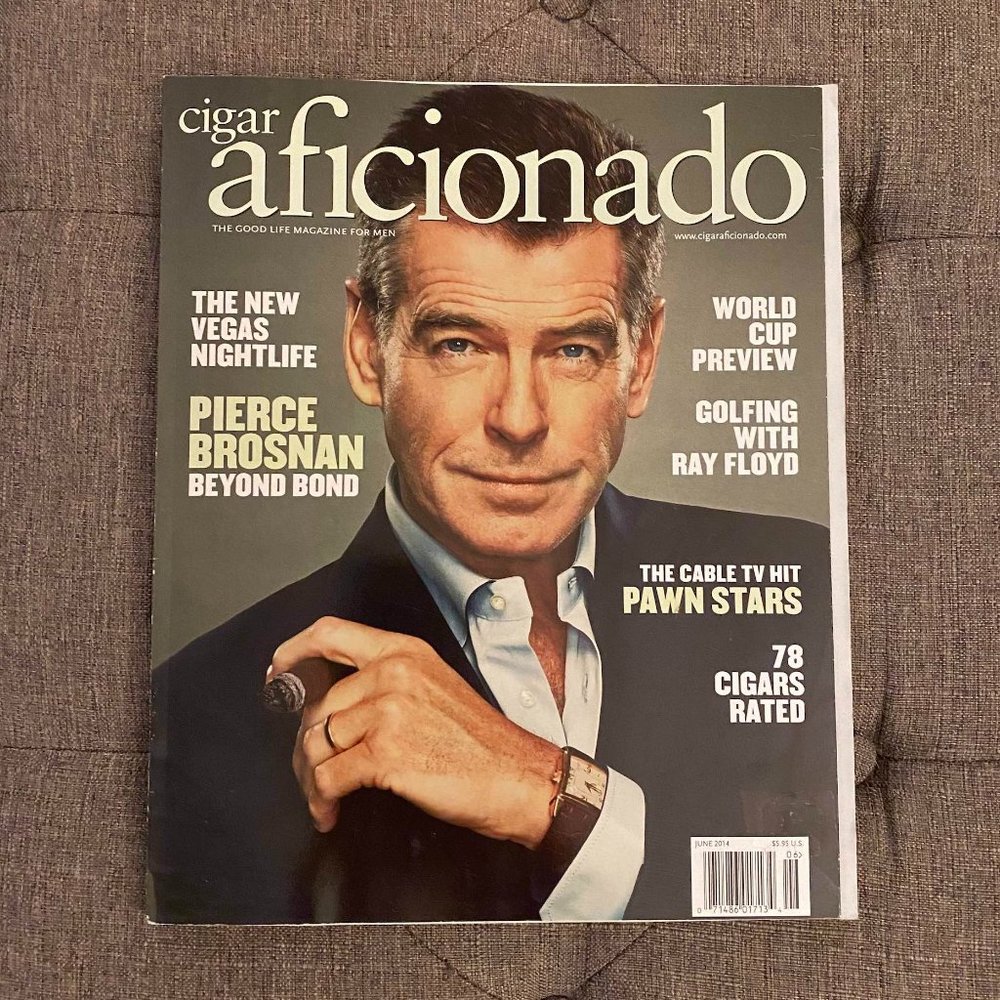 Cigar Aficionado Pierce Brosnan magazine